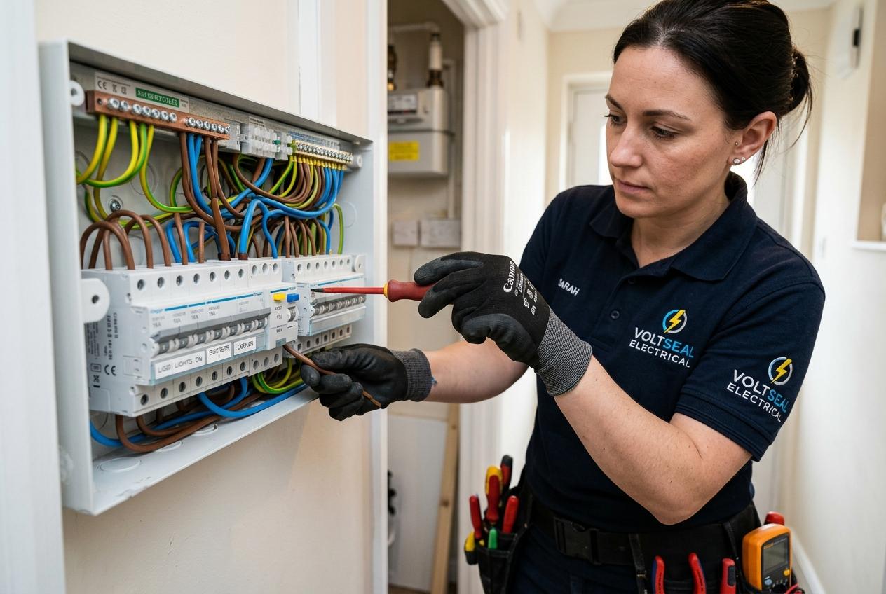 UK electrician with back-office admin support