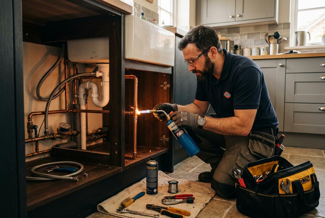 UK plumber with invoicing and quoting handled by Multicore